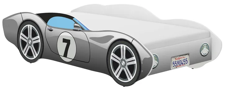 Łóżko Auto CORVETTA 140x70 + materac - SAMOCHÓD !