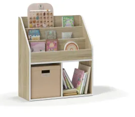 biblioteczka-montessori-tedi-z-boxem-na-zabawki-biala-lub-sonoma-do-wyboru