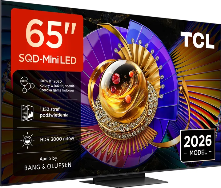 Telewizor TCL 65C7L 65" SQD-Mini LED 4K 144 Hz VRR Google TV INTERNET SMART