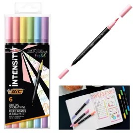 bic-intensity-flamastry-dwustronne-dual-tip-pastel-6-kolorow