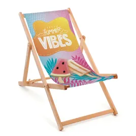 drewniany-lezak-ogrodowy-nadruk-summer-vibes-skladany-lezak-plazowy-premium