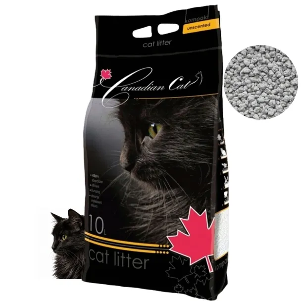 Canadian Cat UNSCENTED Żwirek bentonitowy bezzapachowy 10 L Litrów dla kota