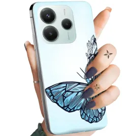etui-do-xiaomi-redmi-note-14-5g-wzory-motyle-butterfly-barwne-obudowa-case