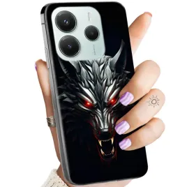 etui-do-xiaomi-redmi-note-14-5g-wzory-wiedzmin-witcher-bialy-wilk-obudowa