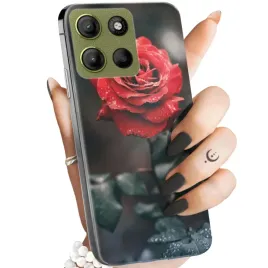etui-do-motorola-moto-g15-wzory-roza-z-roza-rose-obudowa-pokrowiec-case