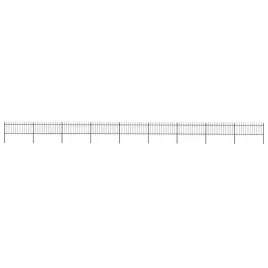 vidaxl-ogrodzenie-z-pretow-z-grotami-stalowe-153-x-08-m-czarne