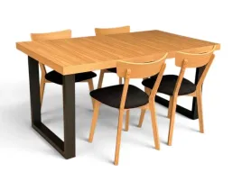 stol-fornirowany-90x160-40cm-metal-u-czarne-4-krzesla-agata