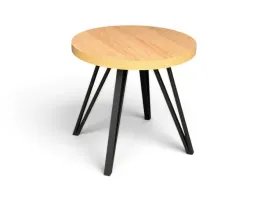 stol-okragly-rozkladany-hikora-o-80-130-nogi-industrial-slim-czarne
