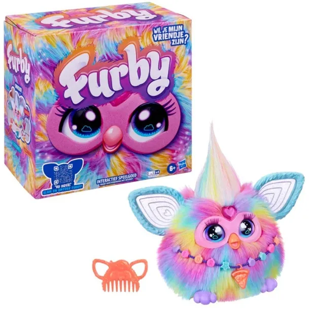 Interaktywna Maskotka FurReal FURBY TIE DYE F8900 Światło Dźwięk Angielski