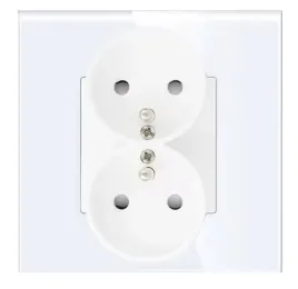 kontakt-gniazdko-elektryczne-z-bolcem-szklane-scienne-1x2-podwojne-biale