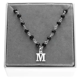 naszyjnik-srebrny-z-literka-i-czarnymi-koralikami-choker-srebro-925-45-cm