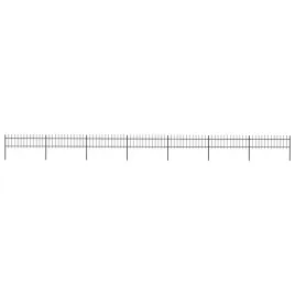 vidaxl-ogrodzenie-z-pretow-z-grotami-stalowe-119-x-06-m-czarne