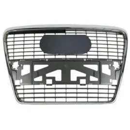 audi-a6-c6-2004-2008-atrapa-przednia-srodkowa-grill-ramka-chrom-nowa
