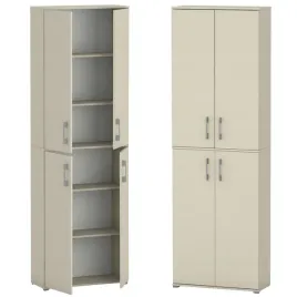 regal-szafa-biurowa-pola-215x60x32-cm-4-drzwi-zamykany-6-polek-kaszmir-bez