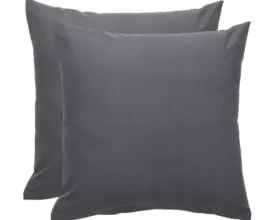 amazon-basic-poszewka-65x65cm-microfibra-ciemny-szary-grafit
