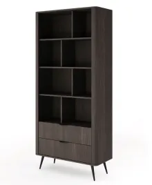 regal-veris-z-dwiema-szufladami-88-cm-dab-dunin-z-czarnymi-nozkami