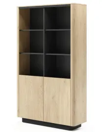 regal-dwudrzwiowy-torro-113-cm-dab-cremona-czarny-na-cokole