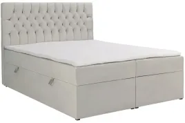 lozko-kontynentalne-160x200-cm-daissy-pojemnik-topper-jasnobezowe-welur