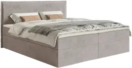 lozko-kontynentalne-180x200-cm-softie-pojemnik-i-topper-szarobrazowe-welur