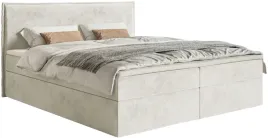 lozko-kontynentalne-160x200-cm-softie-pojemnik-i-topper-szarobezowe-welur