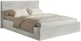 lozko-tapicerowane-160x200-cm-softie-slim-jasnoszare-welur-hydrofobowy