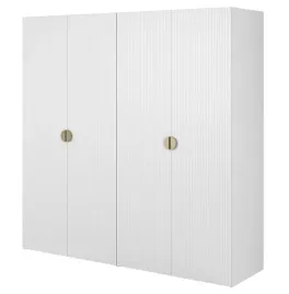 szafa-czterodrzwiowa-moonir-z-dwoma-drazkami-200-cm-biala