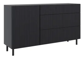 komoda-jednodrzwiowa-veldio-new-frezowany-front-3-szuflady-140-cm-czarna
