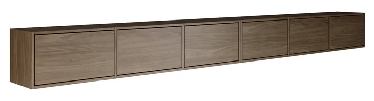 Szafka RTV Framme wisząca z trzema klapami 300 cm orzech wisconsin