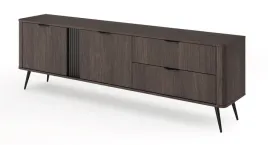 szafka-rtv-dwudrzwiowa-veris-dwie-szuflady-195-cm-dab-dunin-czarne-nozki