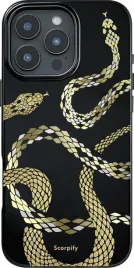 scorpify-etui-do-iphone-16-pro-czarne-w-zlote-weze-odporne-na-wstrzasy