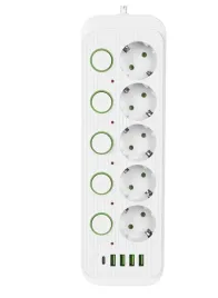 socket-f75u-listwa-zasilajaca-5-gniazd-usb-usb-c-2500w-osobne-wlaczniki-2m