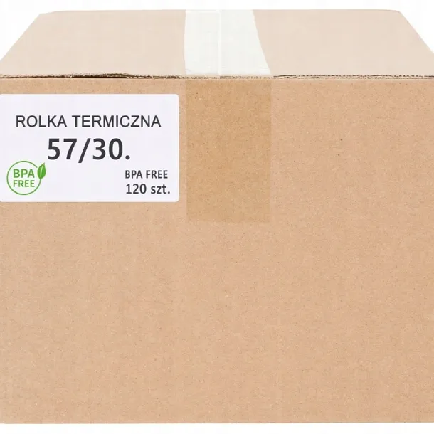 ROLKA TERMICZNA 57x30 rolki termiczne 57/30 do kasy 57mm x 30m 120 szt.