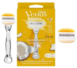 gillette-venus-comfortglide-plus-olay-2-ostrza-wklady-maszynka