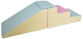 zjezdzalnia-piankowa-ze-schodkami-pastel-roz-niebieski-zolty