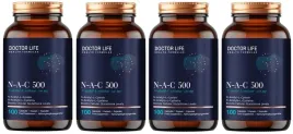 zestaw-4x-nac-500-mg-n-acetyl-l-cysteine-100-kaps-doctor-life