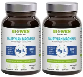 2-x-biowen-taurynian-magnezu-z-witamina-b6-100-kaps-zmeczenie-miesnie-mozg