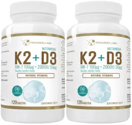 progress-labs-k2-mk-7-100mcg-d3-2000iu-odpornosc-krzepliwosc-krwi-120tabl