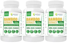 3-x-bamboo-ekstrakt-350mg-60-kapsulek-skora-wlosy-paznokcie-krzemionka-wish
