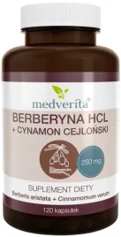 medverita-berberyna-hcl-98percent-250mg-cynamon-odchudzanie-jelita-120-kapsulek