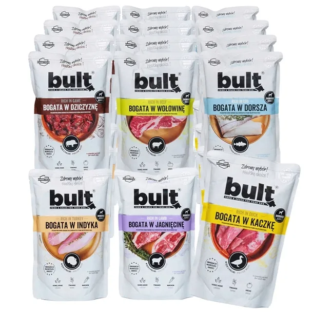 BULT Mokra karma dla psa Mix smaków 24x100g