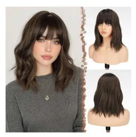 peruka-damska-krotkie-wlosy-brazowa-35cm-bob-z-pasemkami-dlugosc-ramion