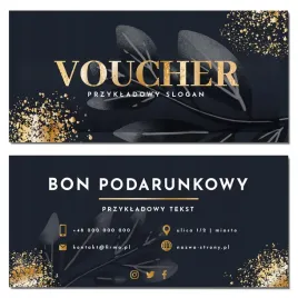 vouchery-podarunkowe-czarno-biale-liscie-99x210mm-dl-350g-projekt-250-sztuk