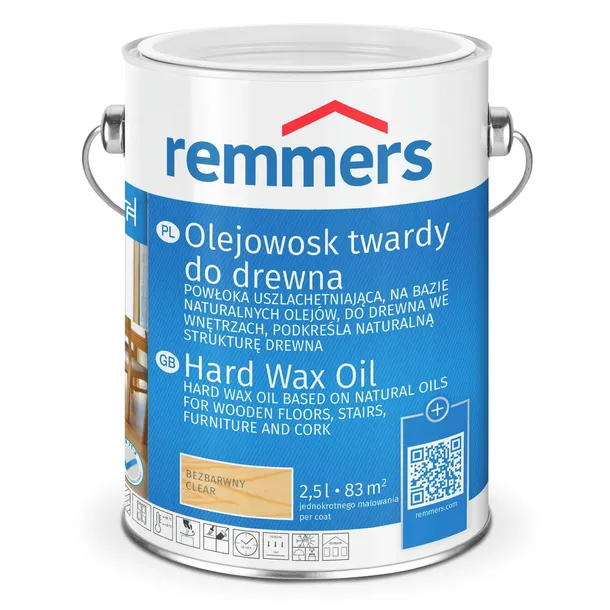 Remmers olejowosk do drewna Biały 2,5l schody podłogi ściany boazerie