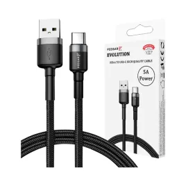 feegar-kabel-przewod-usb-a-do-type-c-qc-3-0-5a-nylon