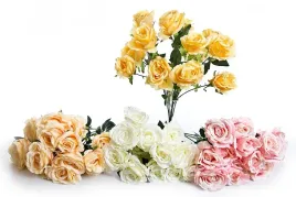 roza-roze-bukiet-sztuczne-kwiaty-zolte-15szt-55cm