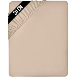 przescieradlo-utopia-bedding-90x190-mikrofibra-bezowe-glebokosc-30-cm