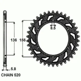 zebatka-napedzana-aluminiowa-sunstar-sunr5-3631-49-wycofana-z-produkcji