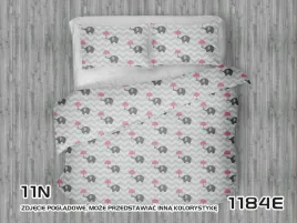 posciel-bawelniana-160x200-1184e-sloniki-szare-zygzak-bialy-parasol-rozowy