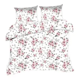 posciel-bawelniana-160x200-kwiaty-biala-rozowa-classic