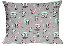 poszewka-70x80-pandy-szara-kolorowa-kids
